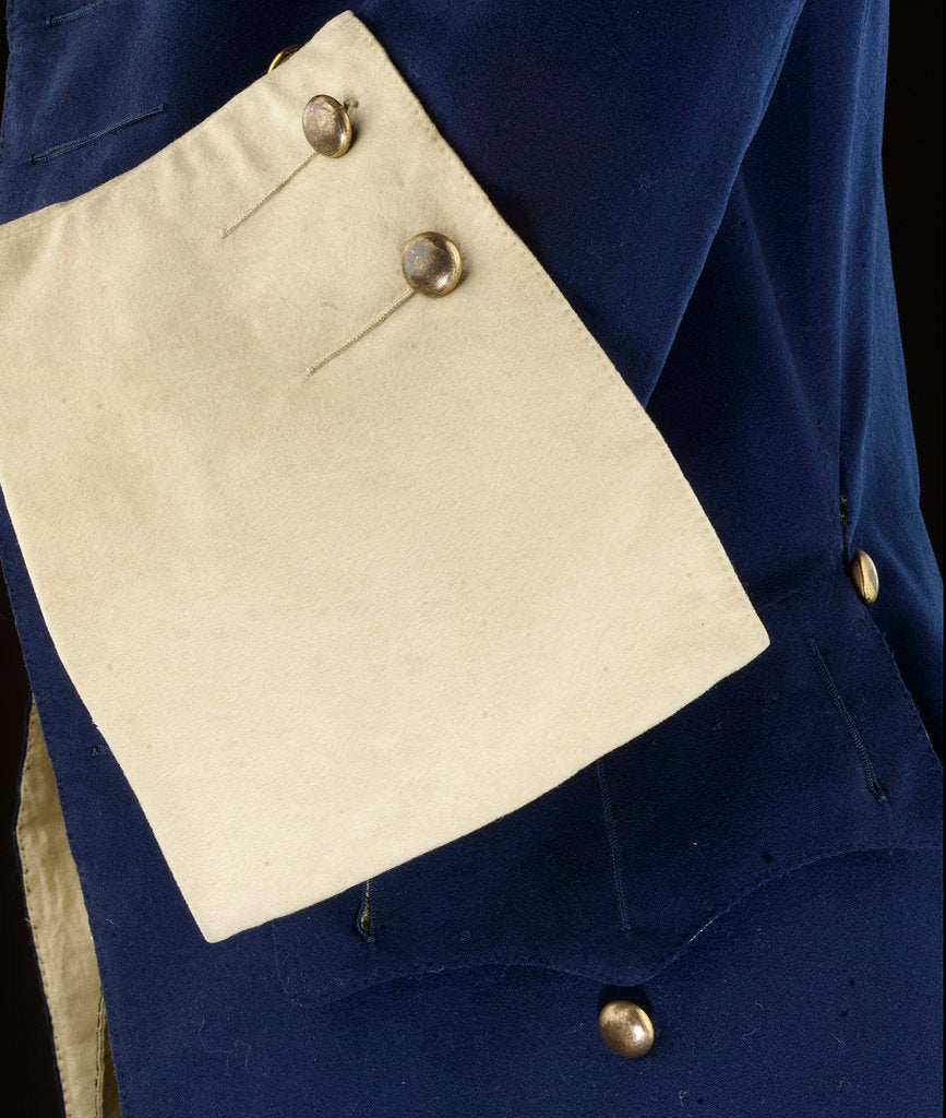 Detail of Royal Naval uniform: pattern 1748-67 by unknown