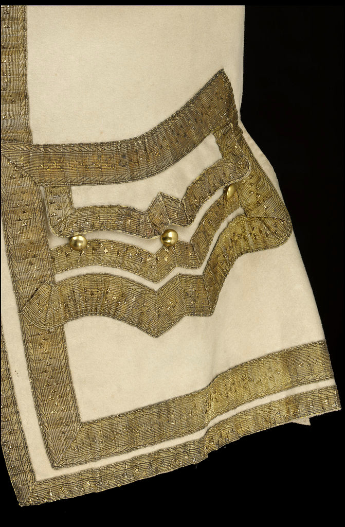 Detail of Royal Naval uniform: pattern 1748-1767 by unknown