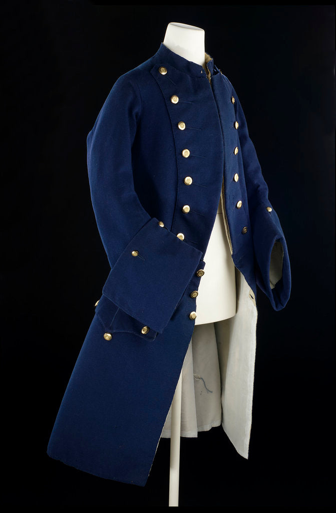 Detail of Royal Naval uniform: pattern 1748-1767 by unknown