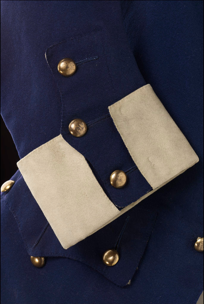 Detail of Royal Naval uniform: pattern 1748-1758 by unknown