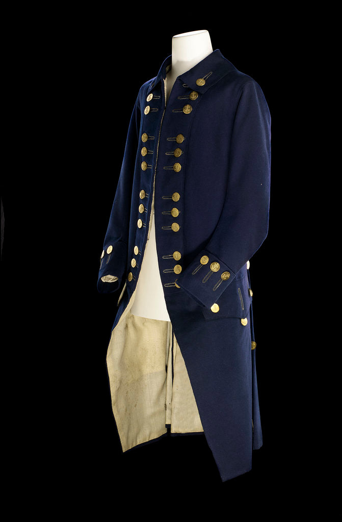 Detail of Royal Naval uniform: pattern 1774-1787 by unknown