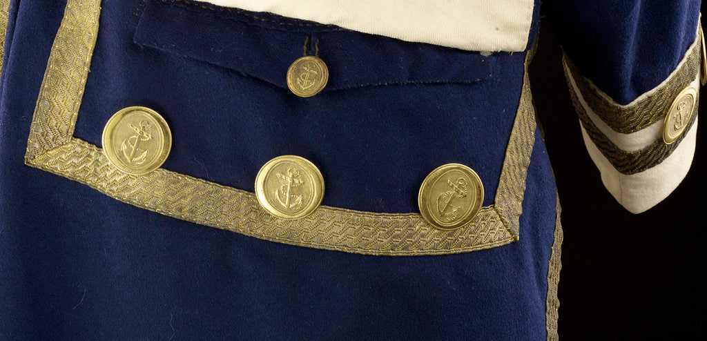 Detail of Royal Naval uniform: pattern 1787 by unknown
