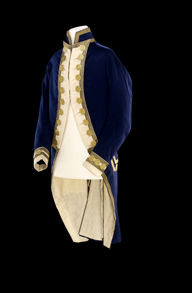 Detail of Royal Naval uniform: pattern 1787 by unknown