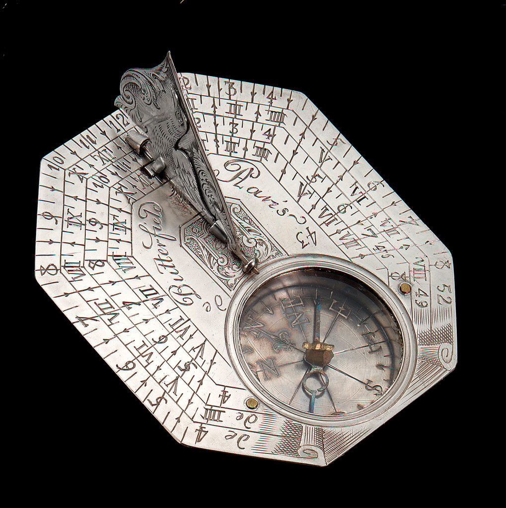 Detail of Butterfield dial by Pierre Sevin