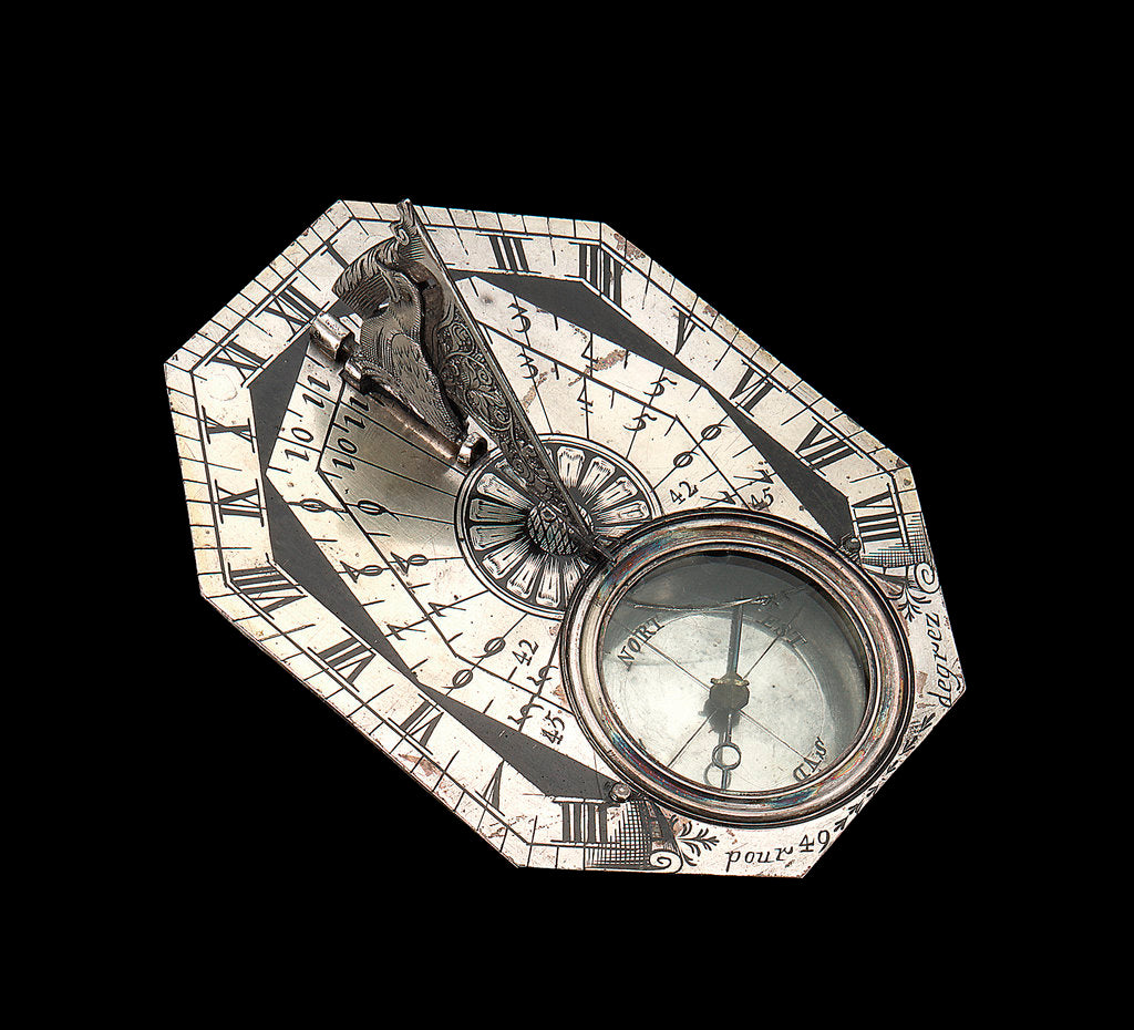 Detail of Butterfield dial, reverse by Pierre Sevin