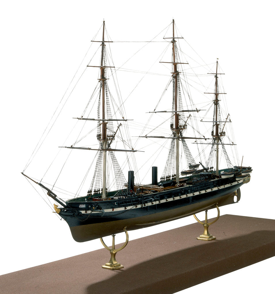 Detail of HMS 'Warrior' (1860) by unknown