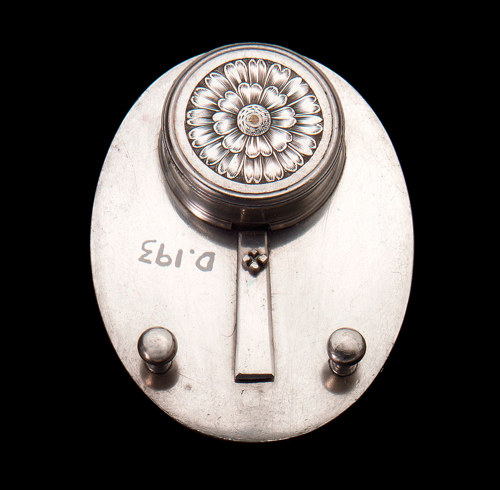 Detail of Portable horizontal dial for latitude 49˚ by Chapotot