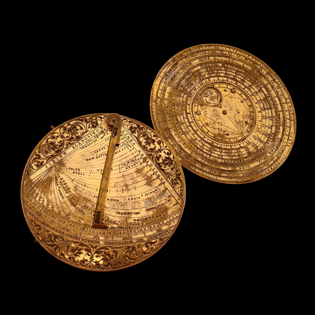 Detail of Astronomical compendium, leaves Ia and IIIb by Christoph Schissler