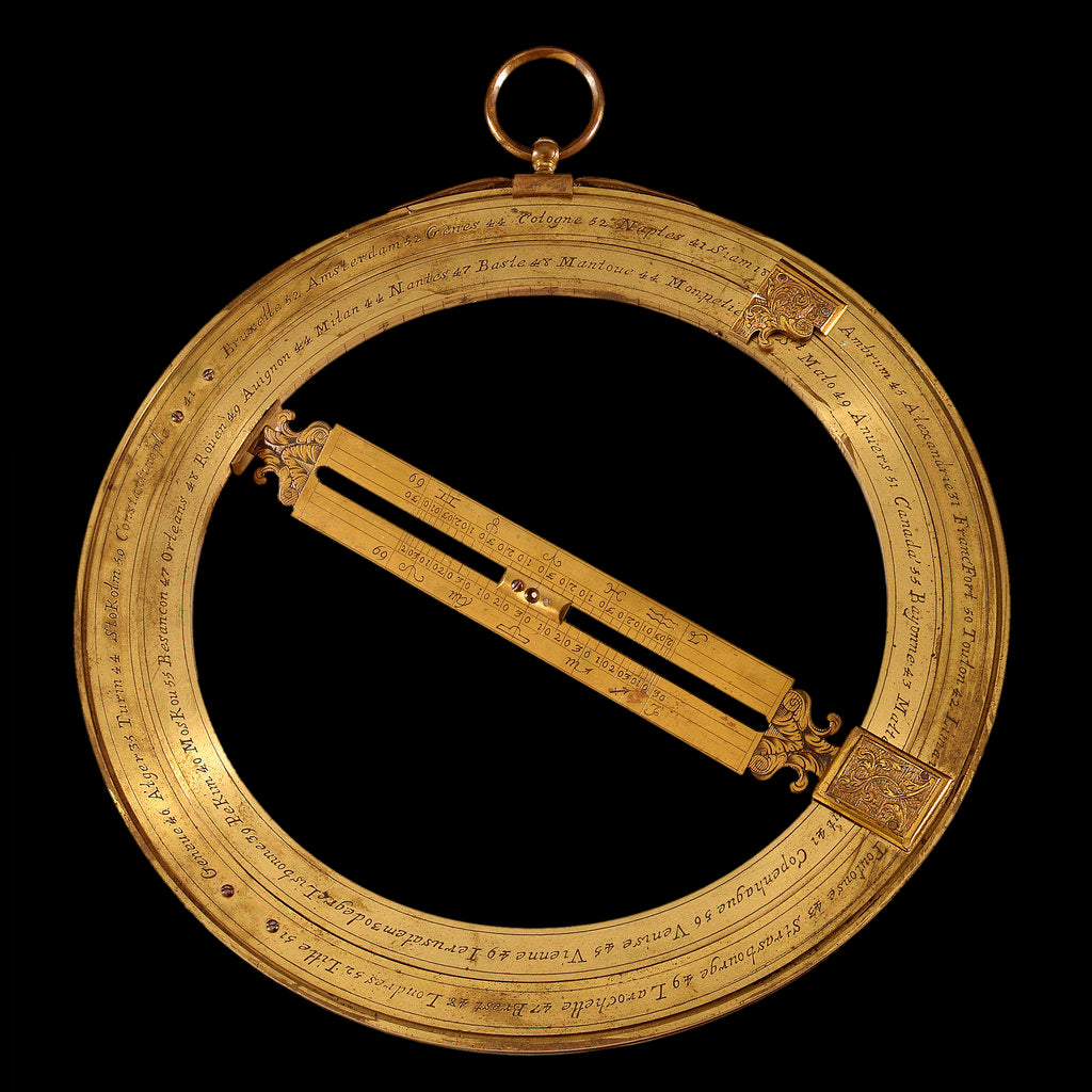 Detail of Universal equinoctial ring dial by Nicolas Bion