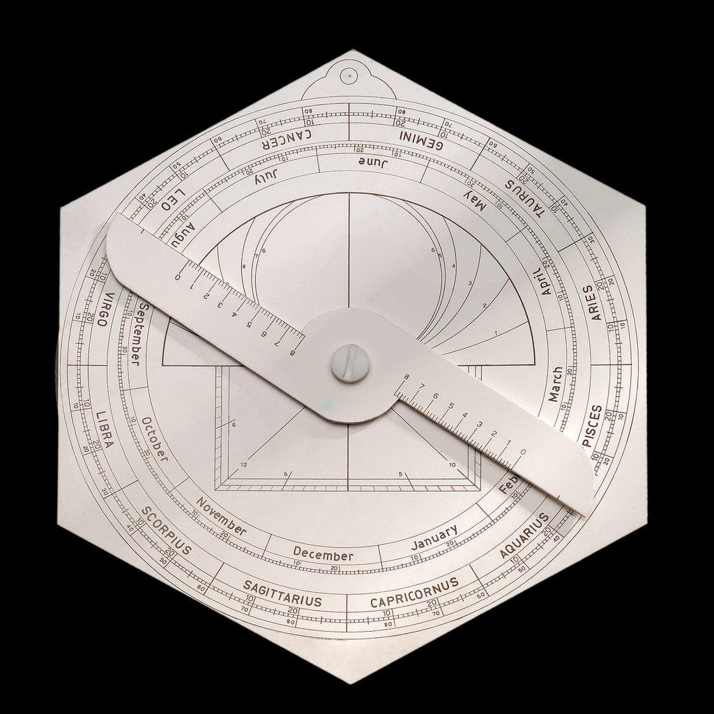 Detail of Model astrolabe, reverse by Harold N. Saunders