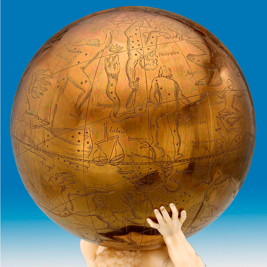 Detail of Celestial table globe by unknown