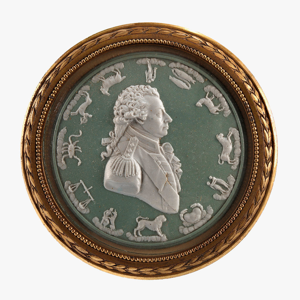 Detail of Circular portrait medallion by unknown