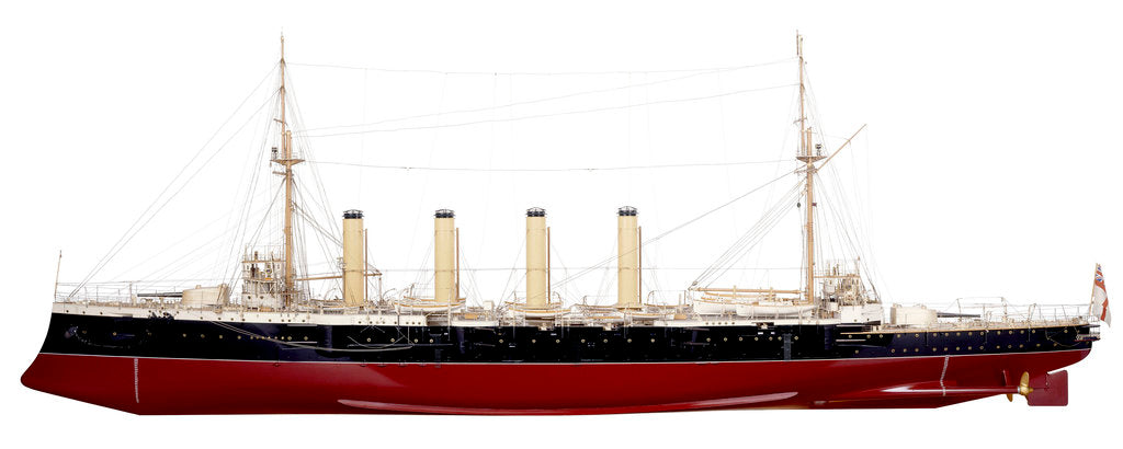 Detail of HMS 'Leviathan', port broadside by John Brown & Co. Ltd