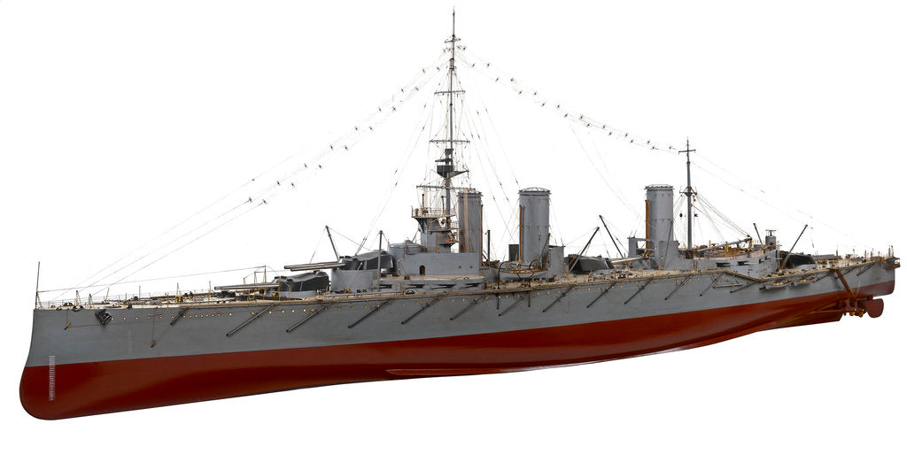 Detail of Battle-cruiser HMS 'Queen Mary' by Palmers Shipbuilding & Iron Co. Ltd.