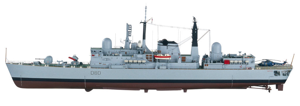 Detail of Type 42 destroyer, HMS Sheffield (1971) by John R. Haynes
