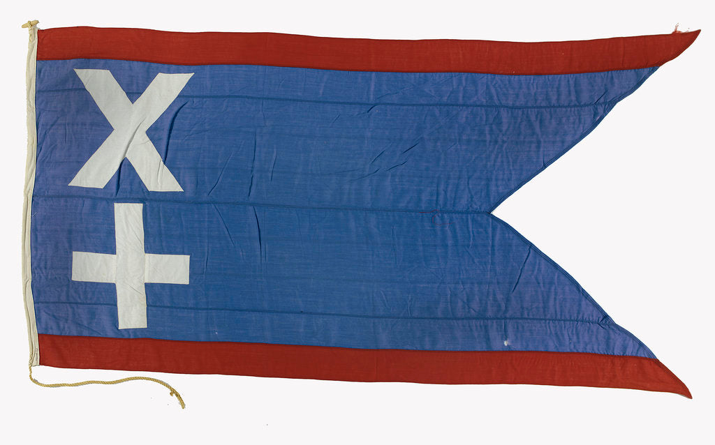 Detail of House flag, Leith Hull & Hamburg Steam Packet Co. Ltd by unknown