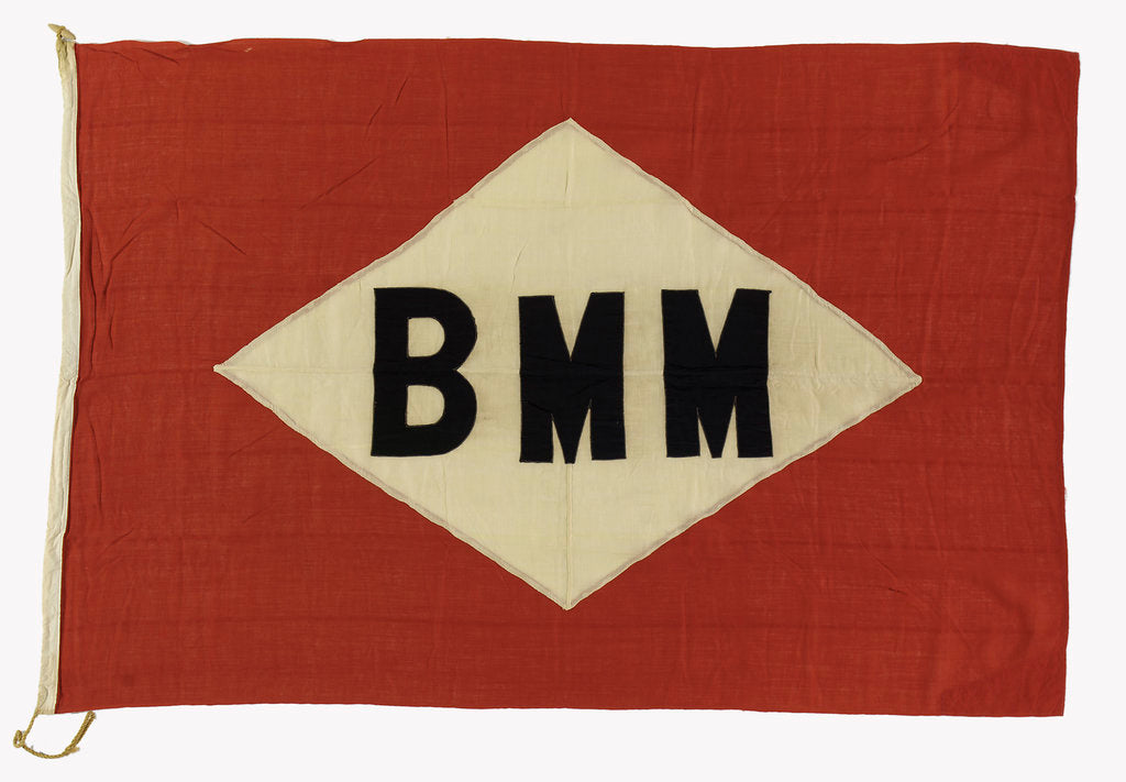 Detail of House flag, Belfast Mersey and Manchester Steam Ship Co. Ltd by unknown