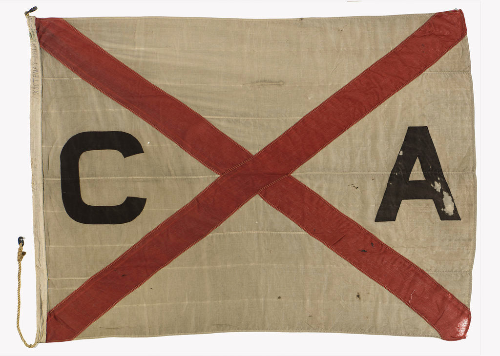 Detail of House flag, Canadian Australasian Line by Jones Tent and Awning Ltd.