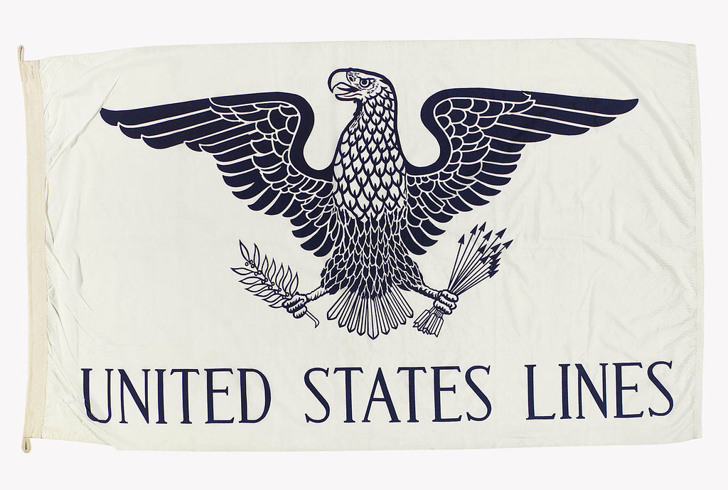 Detail of House flag, United States Lines Co. by unknown