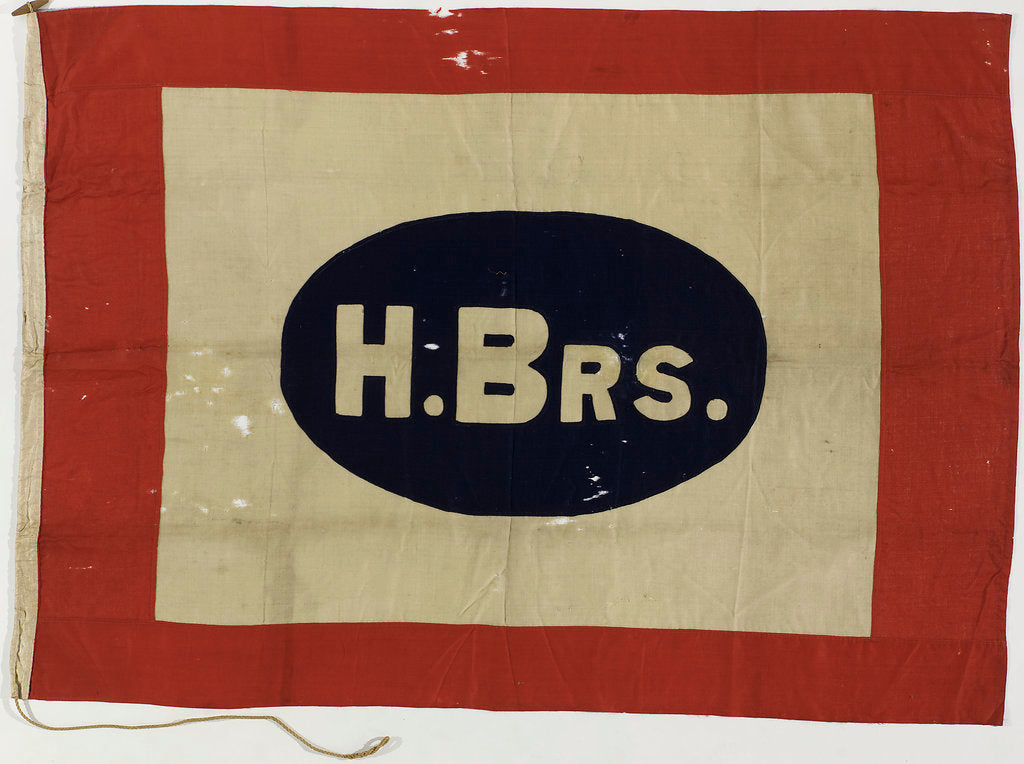 Detail of House flag, Hine Brothers by unknown