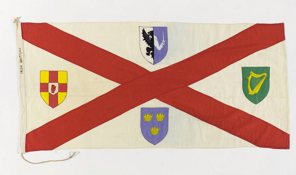Detail of House flag, Irish Shipping Ltd by unknown