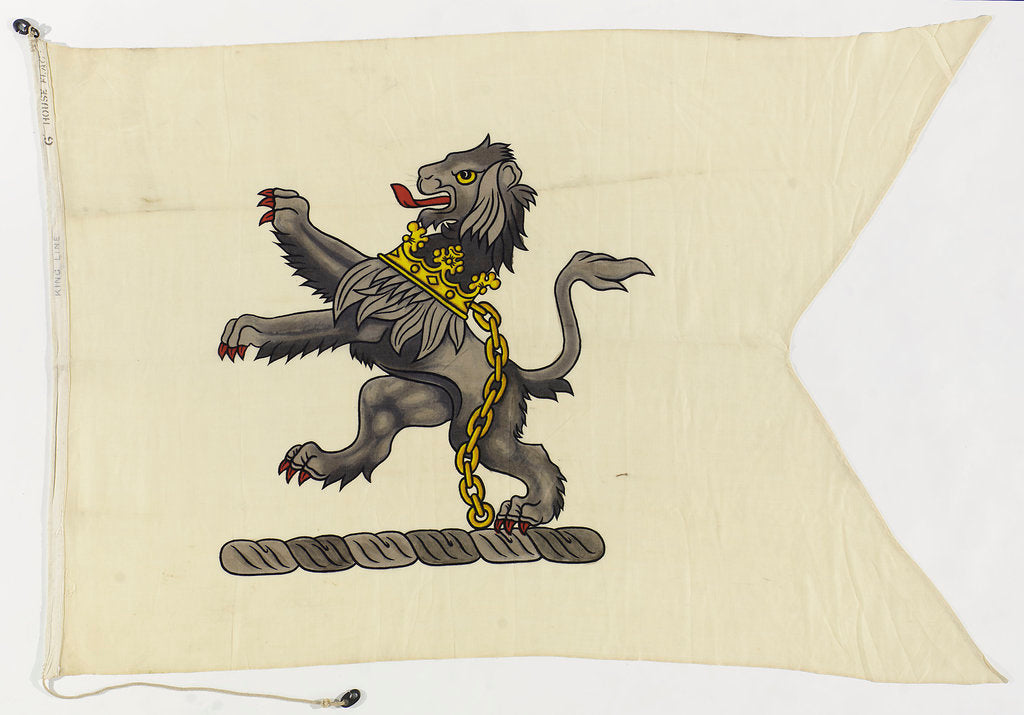 Detail of House flag, King Line Ltd by unknown