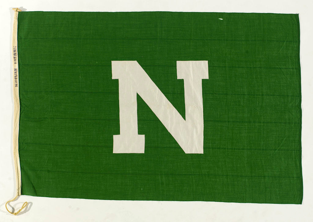 Detail of House flag, Nigerian National Line Ltd by unknown