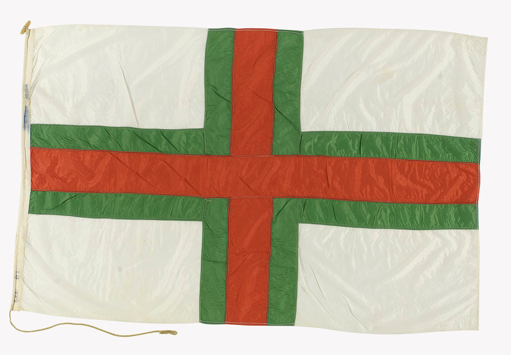 Detail of House flag, British and Irish Steam Packet Co. Ltd by unknown