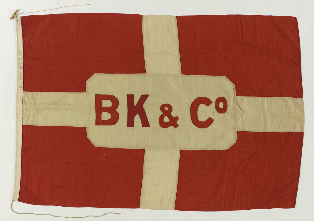 Detail of House flag, Bullard King and Co. by unknown