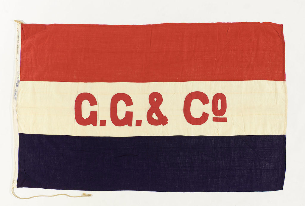 Detail of House flag, George Gibson & Co. by unknown