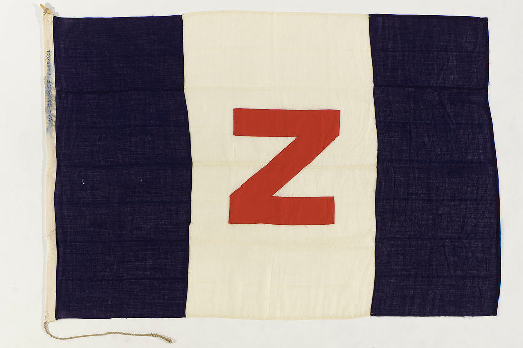 Detail of House flag, Zillah Shipping Co. Ltd by unknown