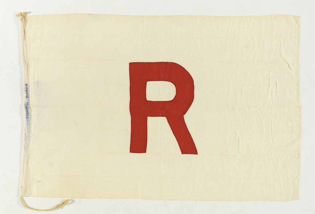 Detail of House flag, Red 'R' Steamship Co. Ltd by unknown