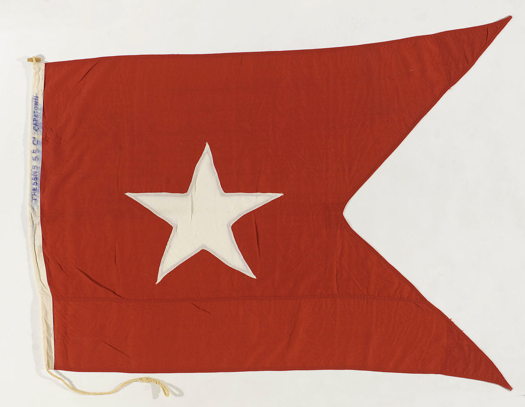 Detail of House flag, Thesen's Steam Ship Co. Ltd by unknown