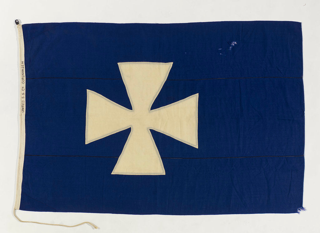 Detail of House flag, United Steamship Co. by unknown