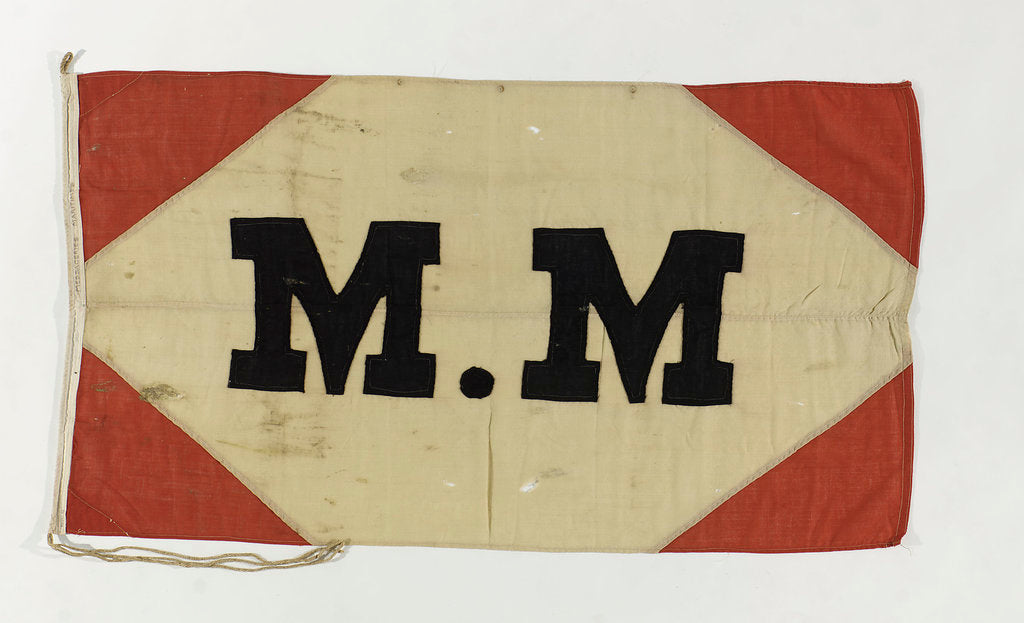 Detail of House flag, Compagnie des Messageries Maritimes by unknown