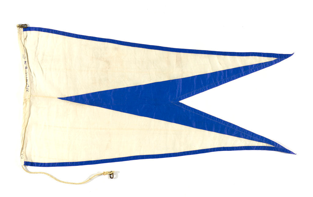 Detail of House flag, Atlantic Steam Navigation Co. Ltd by unknown