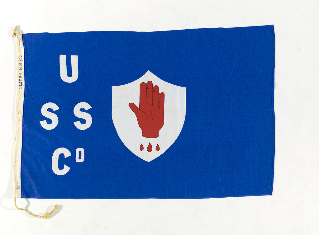 Detail of House flag, Ulster Steamship Co. Ltd by unknown