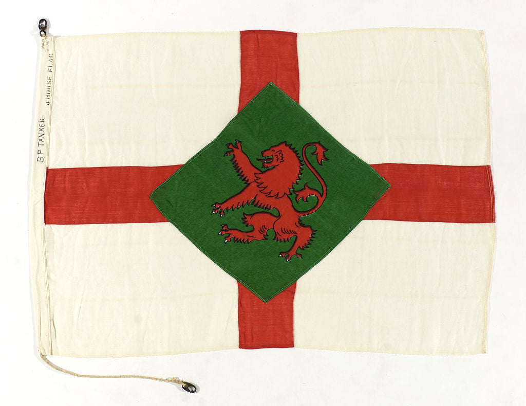 Detail of House flag, British Petroleum Tanker Co. Ltd by unknown