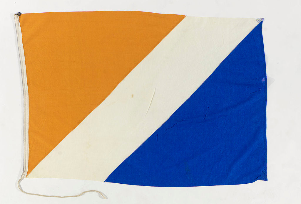 Detail of House flag, Vereenigde Nederlandsche Scheepvaart Maats N. V. by Bonner Fahnenfabrik