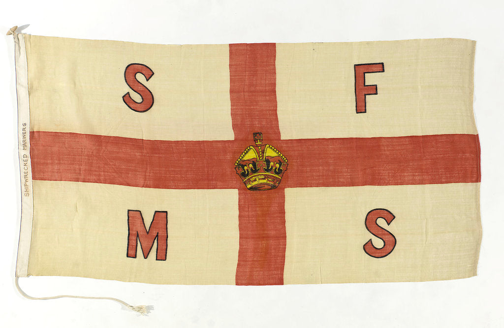 Detail of House flag, Shipwrecked Fishermen and Mariners Royal Benevolent Society by unknown