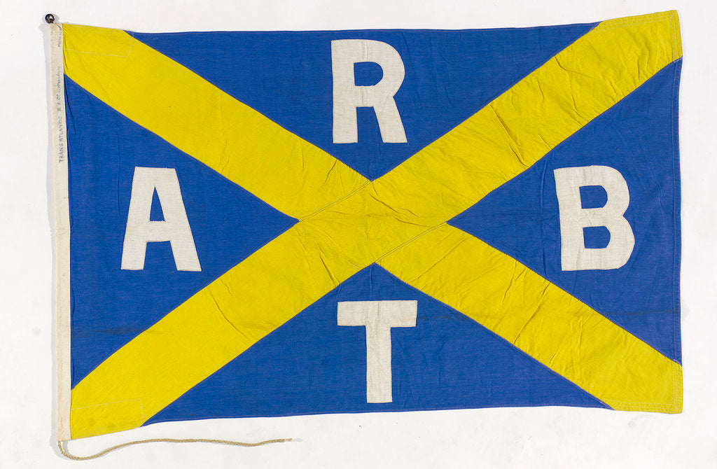 Detail of House flag, Transatlantic Rederiaktiebolaget by Goteborgs Flaggfabriks