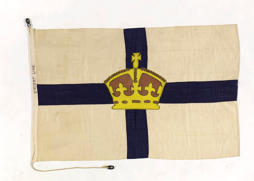 Detail of House flag, Orient Steam Navigation Co. Ltd by unknown