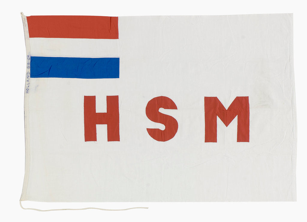 Detail of House flag, Holland Steamship Co. by unknown