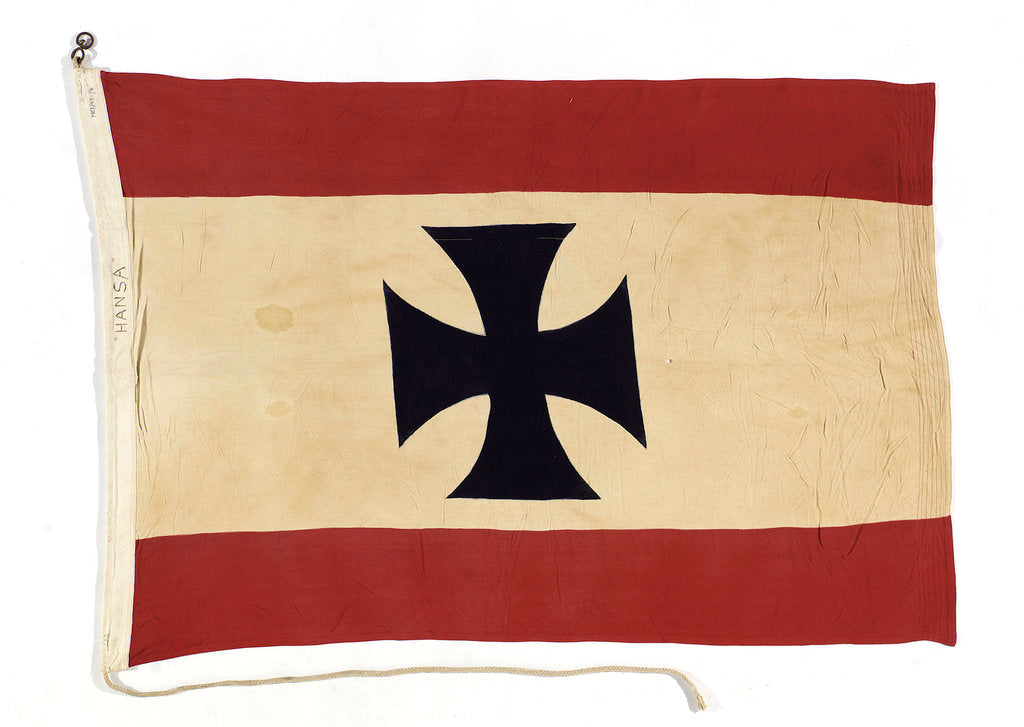 Detail of House flag, Deutsche Dampfschiffahrts Gesellschaft 'Hansa' by unknown