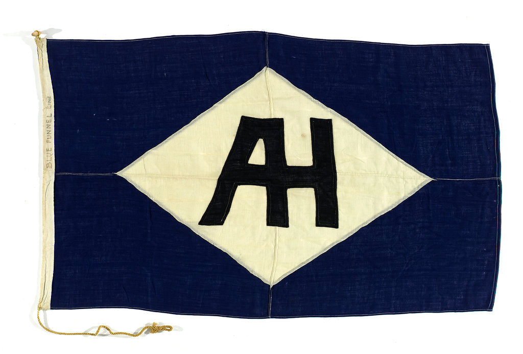 Detail of House flag, Blue Funnel Line by unknown