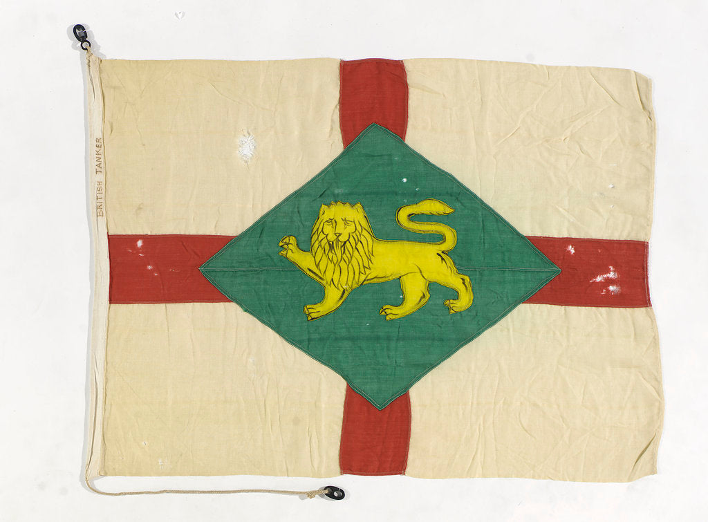 Detail of House flag, British Tanker Co. Ltd by unknown