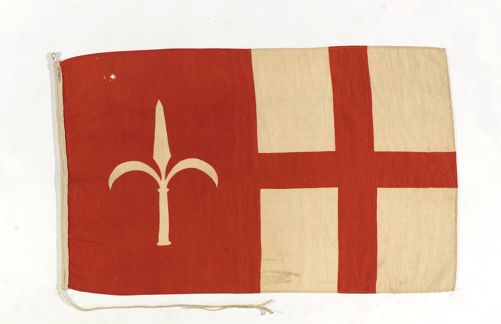 Detail of House flag, Italia Societa Anonima di Navigazione by unknown