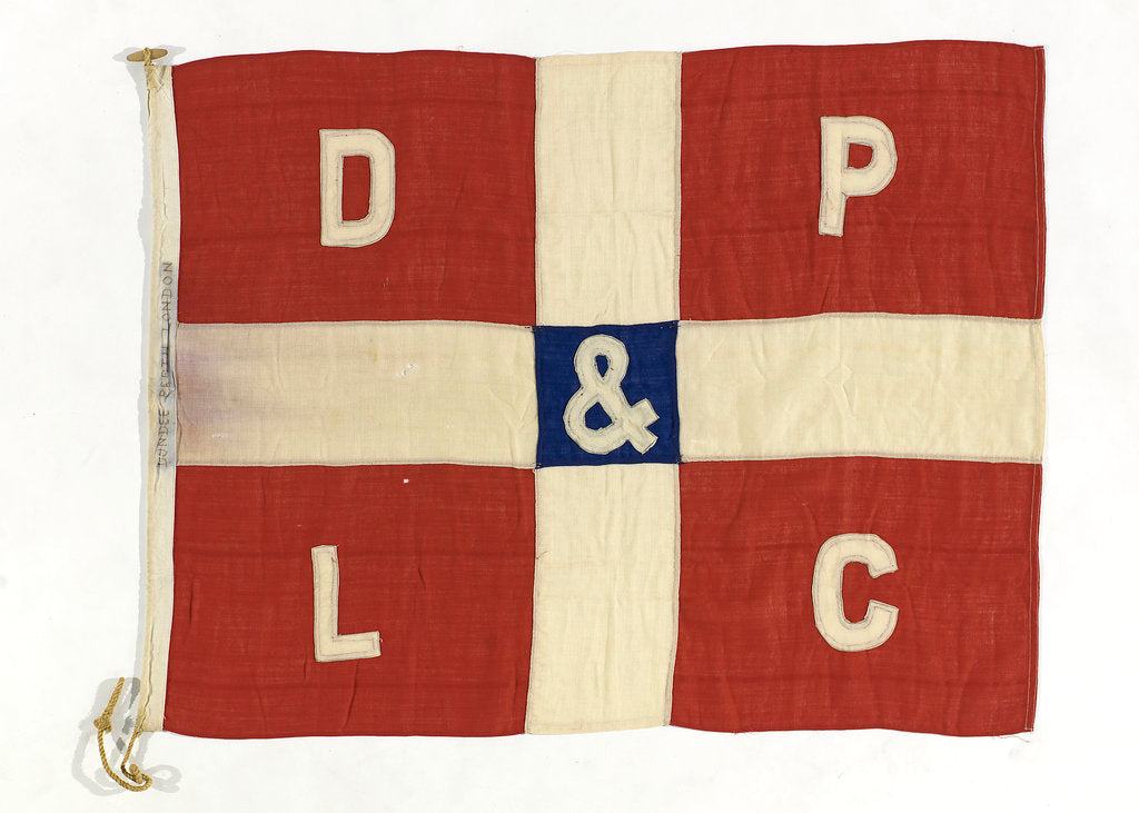 Detail of House flag, Dundee Perth and London Shipping Co. by unknown