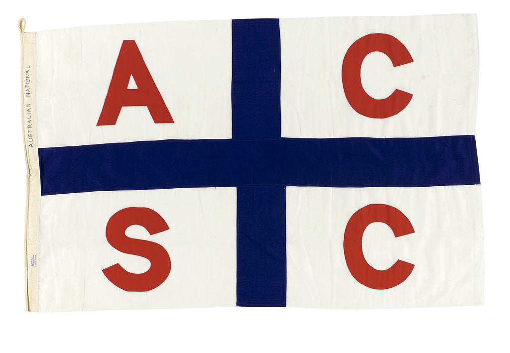 Detail of House flag, Australian Coastal Shipping Commission by Thomas Evan Pty Ltd.