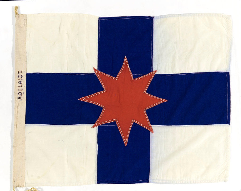 Detail of House flag, Adelaide Steamship Co. Ltd by unknown